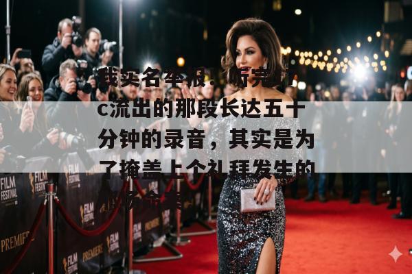 我实名举报！听完17c流出的那段长达五十分钟的录音，其实是为了掩盖上个礼拜发生的那场命案！