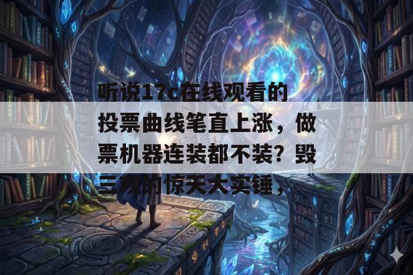 听说17c在线观看的投票曲线笔直上涨，做票机器连装都不装？毁三观的惊天大实锤，